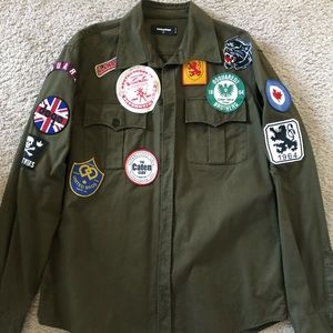 Dsquared2 17SS Men’s patch field shirt - size 54